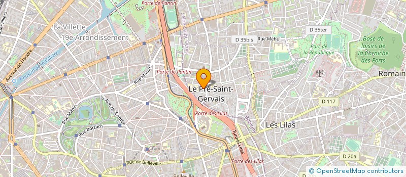 localisation de l'entreprise LA COMPAGNIE DU THEATRE NOUVEAU à LE PRE-SAINT-GERVAIS