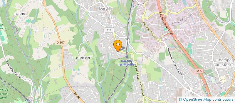 localisation de l'entreprise LA COMPAGNIE DU TOURISME  DARDILLY