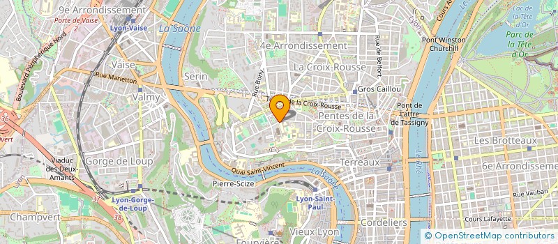 localisation de l'entreprise LA COMPAGNIE DU TRIANGLE à LYON