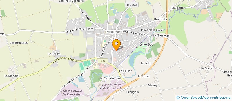 localisation de l'entreprise LA COMPAGNIE DU VAL MORGANE  TREHORENTEUC