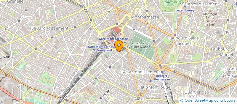 localisation de l'entreprise LA COMPAGNIE DU VIN à PARIS