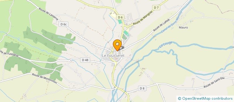 localisation de l'entreprise LA COMPAGNIE EBAUBIE  LUSSAN-ADEILHAC