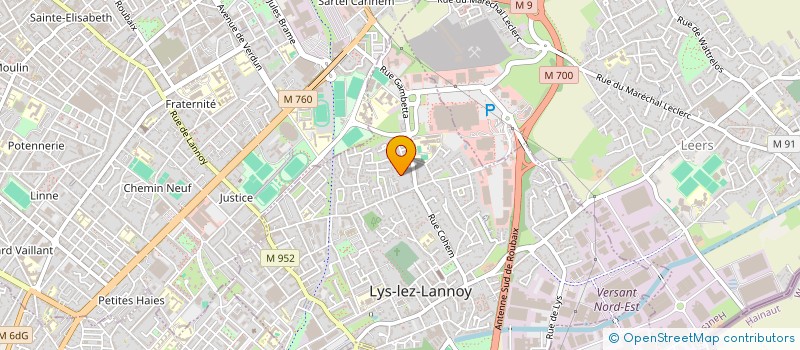 localisation de l'entreprise LA COMPAGNIE EN BRIQUE  LYS-LEZ-LANNOY