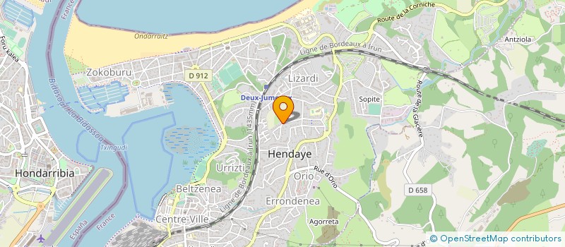 localisation de l'entreprise LA COMPAGNIE ENSEMBLE C'TOUT à HENDAYE