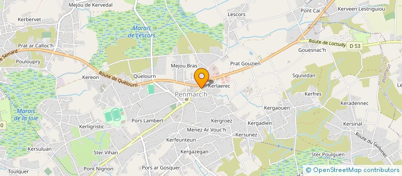 localisation de l'entreprise LA COMPAGNIE ES VENTS SOLAIRES  PENMARCH