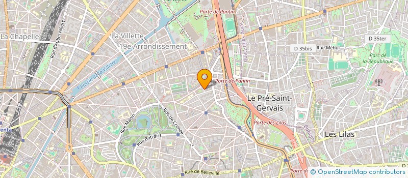 localisation de l'entreprise LA COMPAGNIE ETANT DONNE  PARIS 19