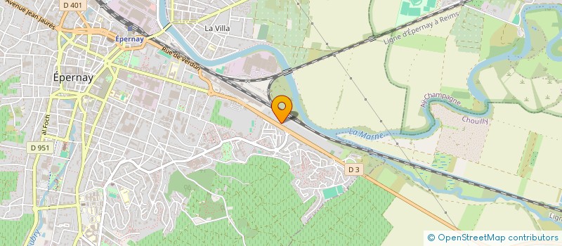 localisation de l'entreprise LA COMPAGNIE ETOILE  EPERNAY