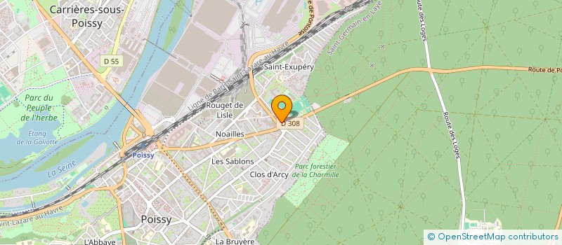 localisation de l'entreprise LA COMPAGNIE EXCALIBUR YVELINES  POISSY