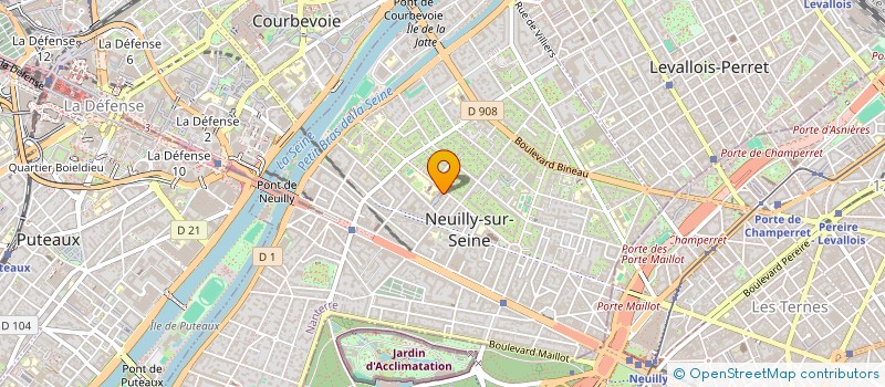 localisation de l'entreprise LA COMPAGNIE FAMILIALE DE L'ENTRE DEUX MERS à NEUILLY-SUR-SEINE