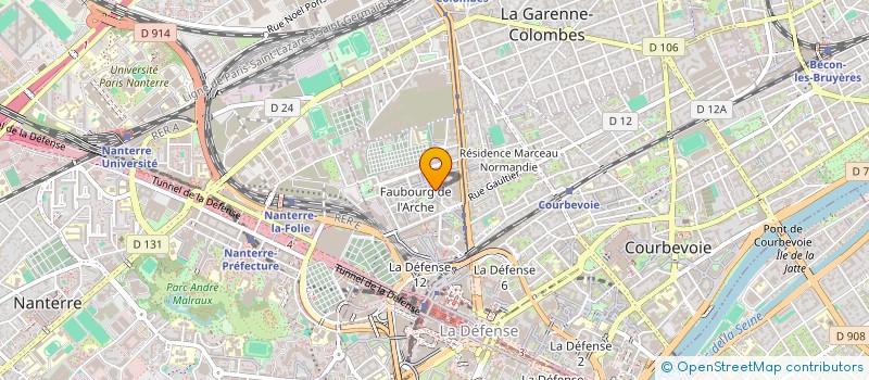 localisation de l'entreprise LA COMPAGNIE FILANTE à COURBEVOIE
