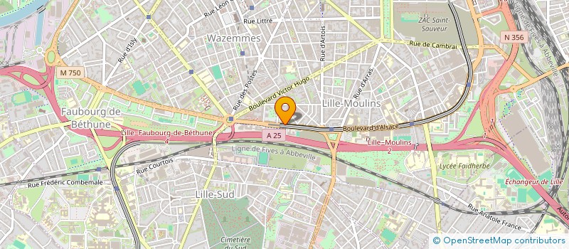 localisation de l'entreprise LA COMPAGNIE FINANCIERE DE ST GERMAIN à LILLE