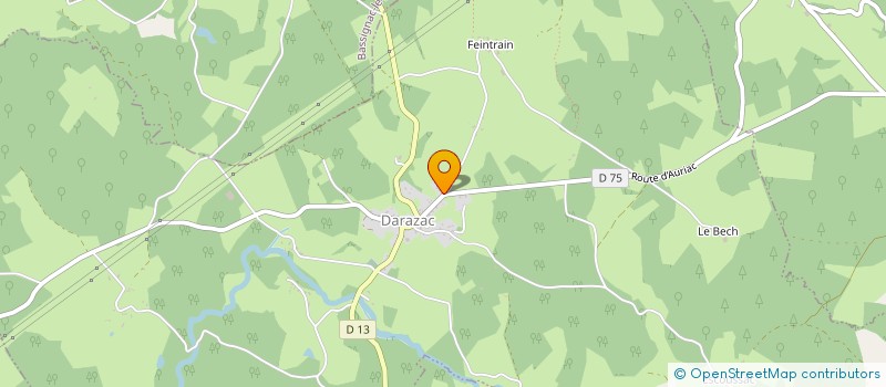 localisation de l'entreprise LA COMPAGNIE FINANCIERE DES OUSSINES  DARAZAC