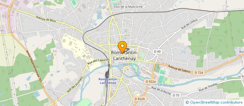 localisation de l'entreprise LA COMPAGNIE FONCIERE à ROMORANTIN-LANTHENAY