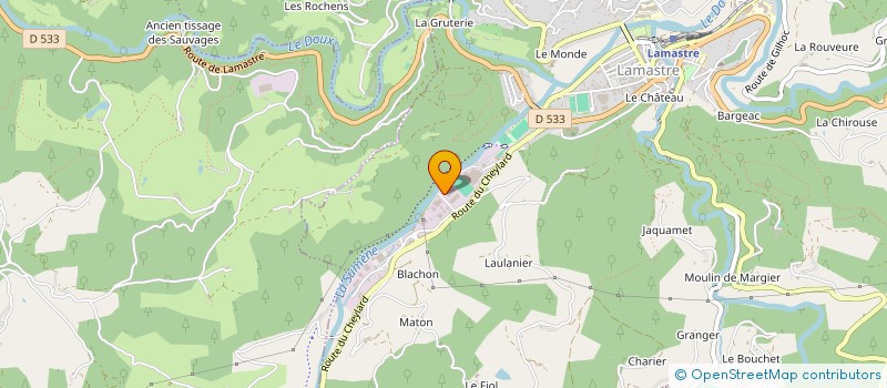 localisation de l'entreprise LA COMPAGNIE FRANCAISE DE PROTECTION SARL  LAMASTRE