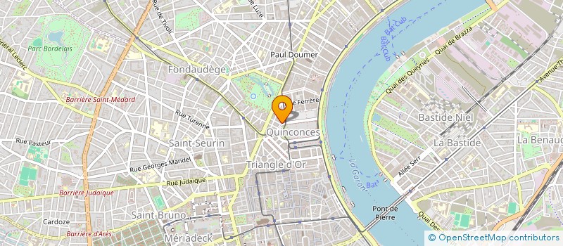 localisation de l'entreprise LA COMPAGNIE GAULOISE  BORDEAUX