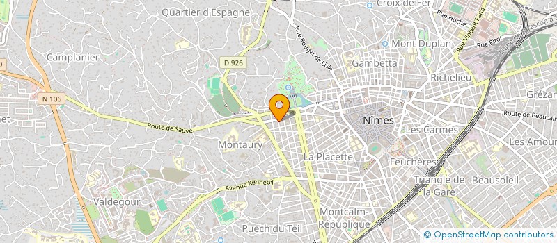 localisation de l'entreprise LA COMPAGNIE GENERALE D EXPERTISE à NIMES