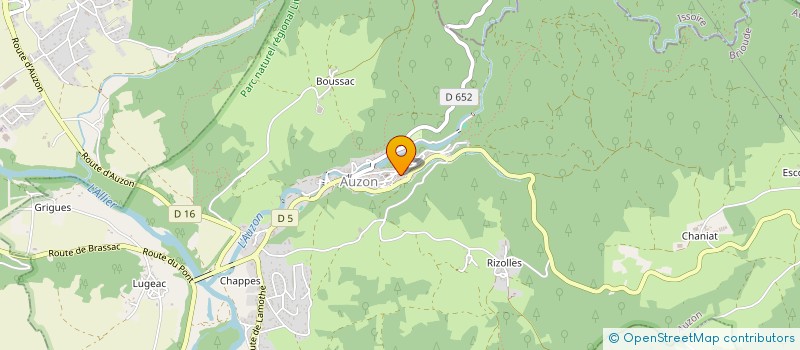 localisation de l'entreprise LA COMPAGNIE GLUCK'OZ  AUZON