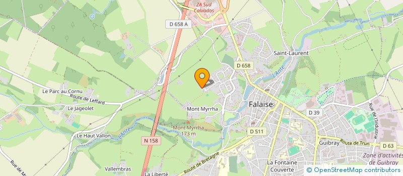 localisation de l'entreprise LA COMPAGNIE GRAINS D'OGRE  FALAISE