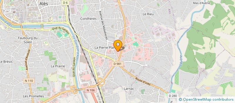 localisation de l'entreprise LA COMPAGNIE GRISE à ALES