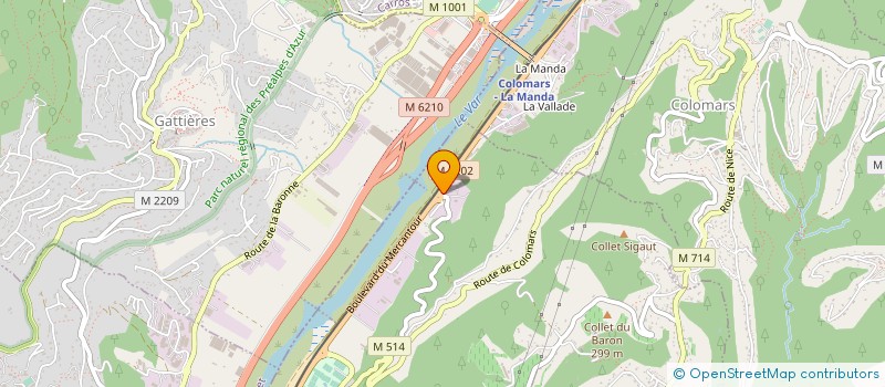 localisation de l'entreprise LA COMPAGNIE GUIDES DE RIVIERE  NICE