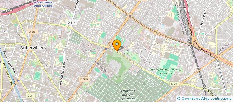 localisation de l'entreprise LA COMPAGNIE GYNTIANA à AUBERVILLIERS