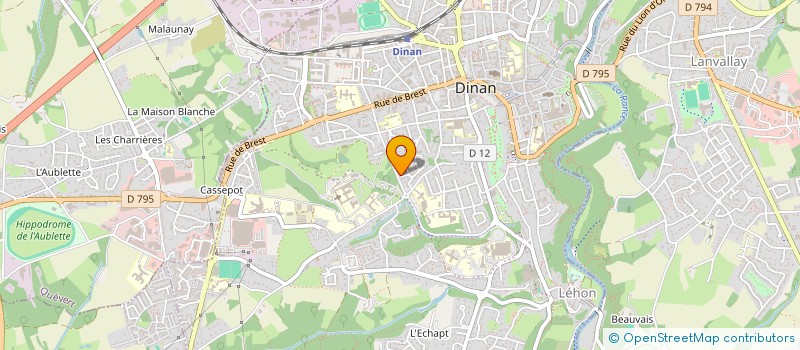 localisation de l'entreprise LA COMPAGNIE JUSTE AVANT LES FORETS à DINAN
