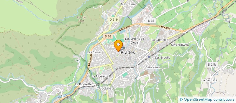 localisation de l'entreprise LA COMPAGNIE KI  PRADES