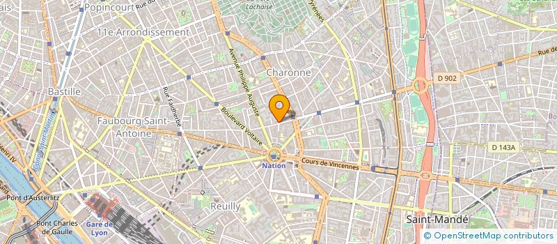 localisation de l'entreprise LA COMPAGNIE L'AME EN FEU  PARIS