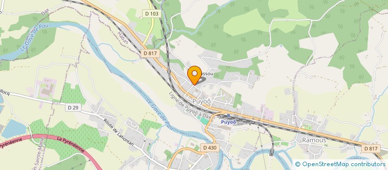 localisation de l'entreprise LA COMPAGNIE 'L'HARMONIE DE POCHE' - MUSIQUE DE KIOSQUE EN ESPACE PUBLIC-  PUYOO