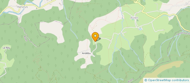 localisation de l'entreprise LA COMPAGNIE LA MAIN A LA PATE à ALZEN