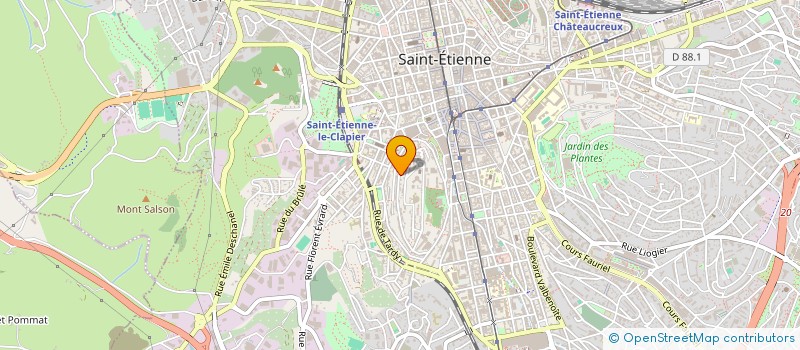 localisation de l'entreprise LA COMPAGNIE - LE BRUIT DES COUVERTS  SAINT-ETIENNE