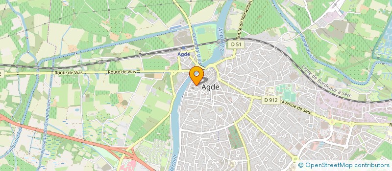 localisation de l'entreprise LA COMPAGNIE LE CANALET  AGDE