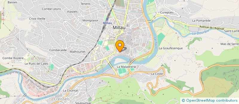 localisation de l'entreprise LA COMPAGNIE LE CHANT DE LA GRENOUILLE  MILLAU