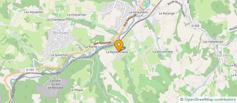 localisation de l'entreprise LA COMPAGNIE LE CRI DE LA FRAISE  COURZIEU