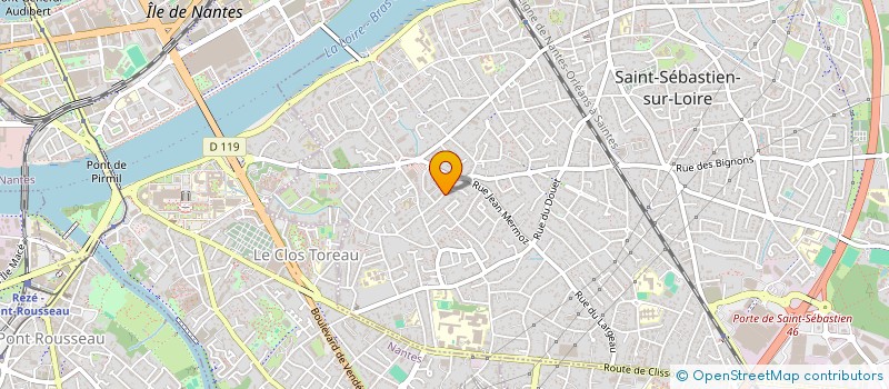 localisation de l'entreprise LA COMPAGNIE LE LIEN à SAINT-SEBASTIEN-SUR-LOIRE