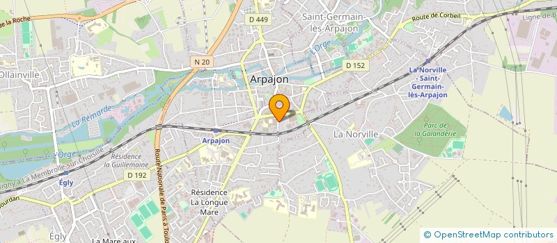 localisation de l'entreprise LA COMPAGNIE LE NEZ DANS L'O  ARPAJON