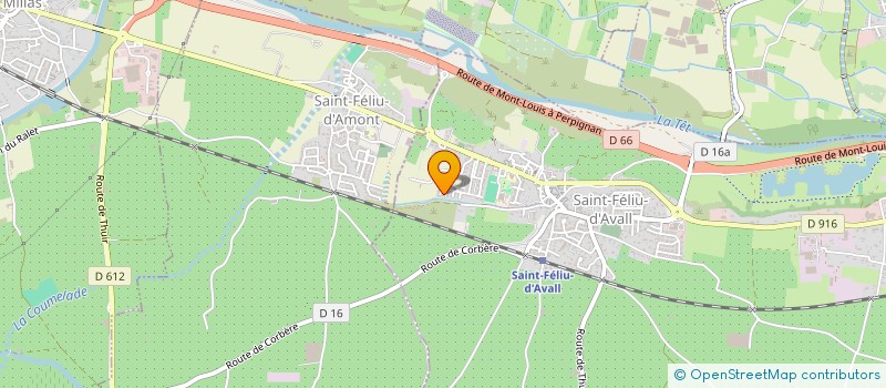 localisation de l'entreprise LA COMPAGNIE LES CHOUQUET'S  SAINT-FELIU-D'AVALL