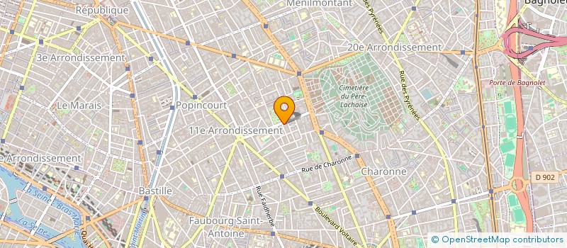 localisation de l'entreprise LA COMPAGNIE LES PASSE-MURAILLES  PARIS