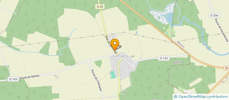 localisation de l'entreprise LA COMPAGNIE LES TEMPS DAN'C à LUMIGNY-NESLES-ORMEAUX