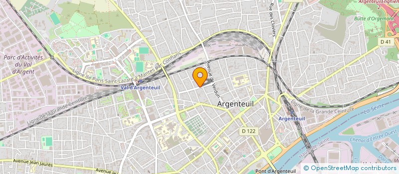 localisation de l'entreprise LA COMPAGNIE LES VOILA !  ARGENTEUIL