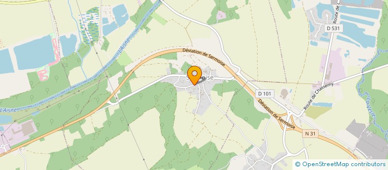 localisation de l'entreprise LA COMPAGNIE LHUYSSIENNE  LHUYS