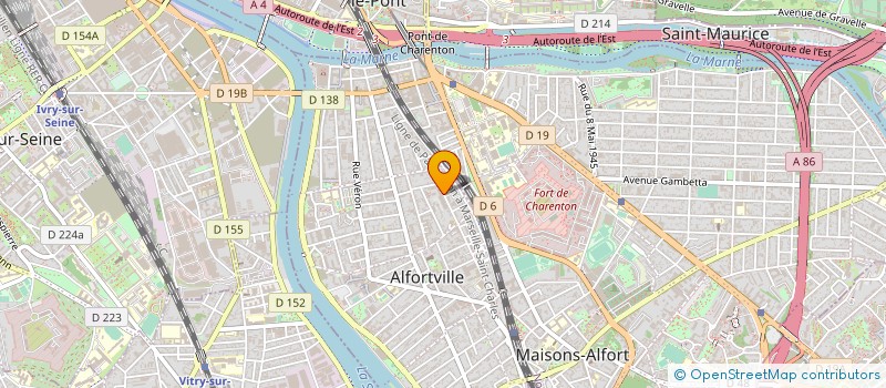localisation de l'entreprise LA COMPAGNIE LIEUX - DITS à ALFORTVILLE