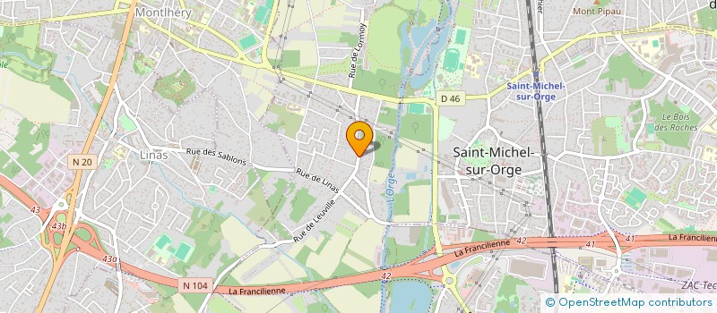localisation de l'entreprise LA COMPAGNIE M à LONGPONT-SUR-ORGE