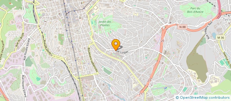 localisation de l'entreprise LA COMPAGNIE MONT O REVES  SAINT-ETIENNE