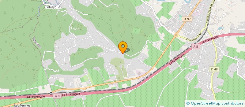 localisation de l'entreprise LA COMPAGNIE NOUNE BELL'ARTE  VIDAUBAN