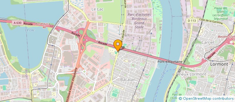 localisation de l'entreprise LA COMPAGNIE OCTOBRE  BORDEAUX