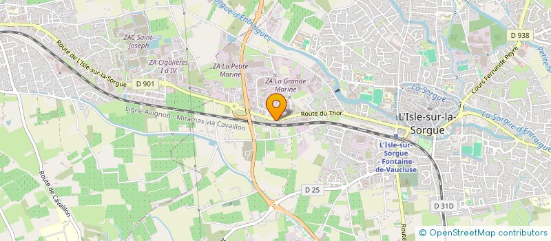 localisation de l'entreprise LA COMPAGNIE ORENDA  L'ISLE-SUR-LA-SORGUE