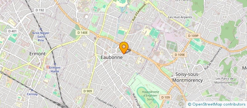 localisation de l'entreprise LA COMPAGNIE P.E.B. (PHEDRE ETAIT BLONDE) à EAUBONNE