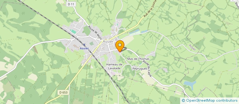 localisation de l'entreprise LA COMPAGNIE PIPI DANS L'HERBE  ASSIER