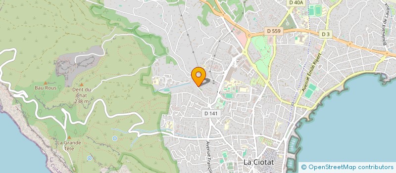 localisation de l'entreprise LA COMPAGNIE POPULO  LA CIOTAT